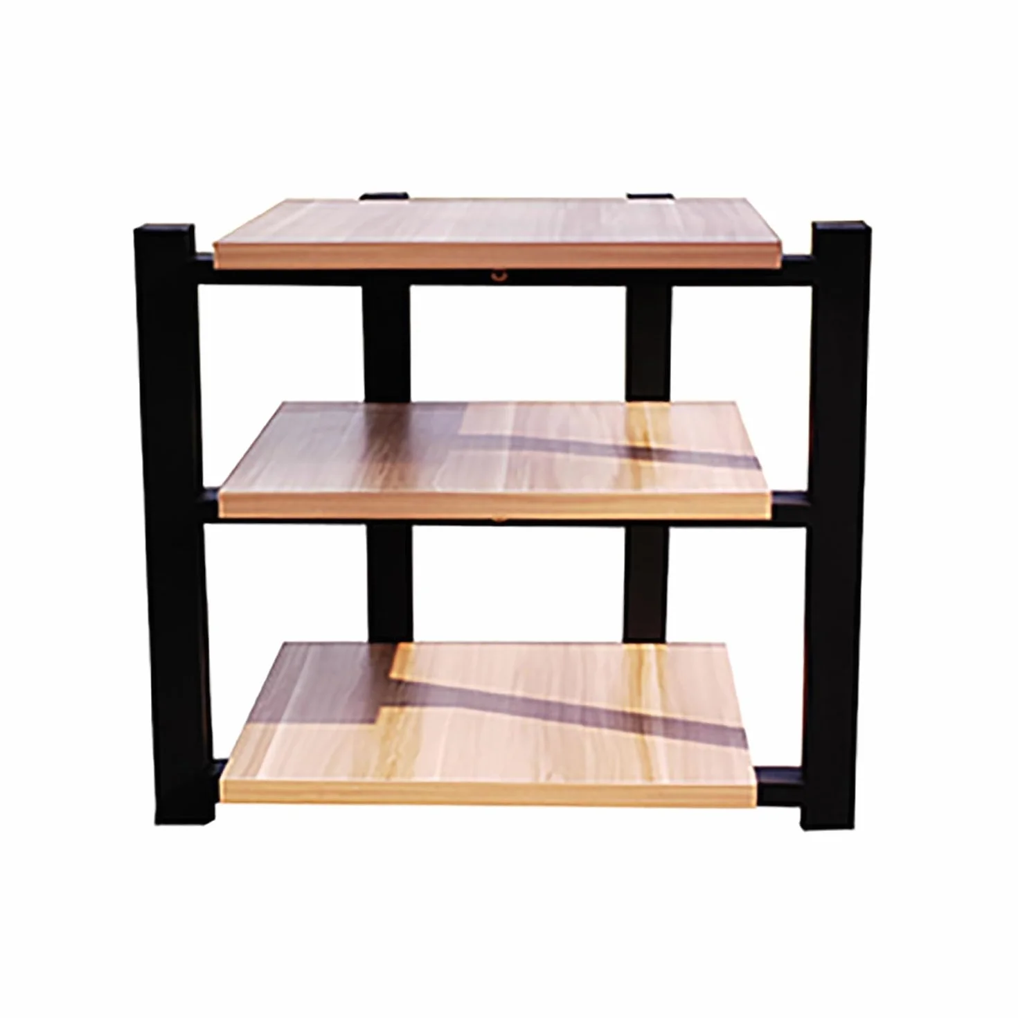 Générique Support de Sol pour Jeux vidéo - Meuble Audio stéréo, Support multimédia pour Enceintes, Tour d'angle pour Jeux vidéo, Salon et Studio d'enregistrement, Bois véritable (70x55x90cm)