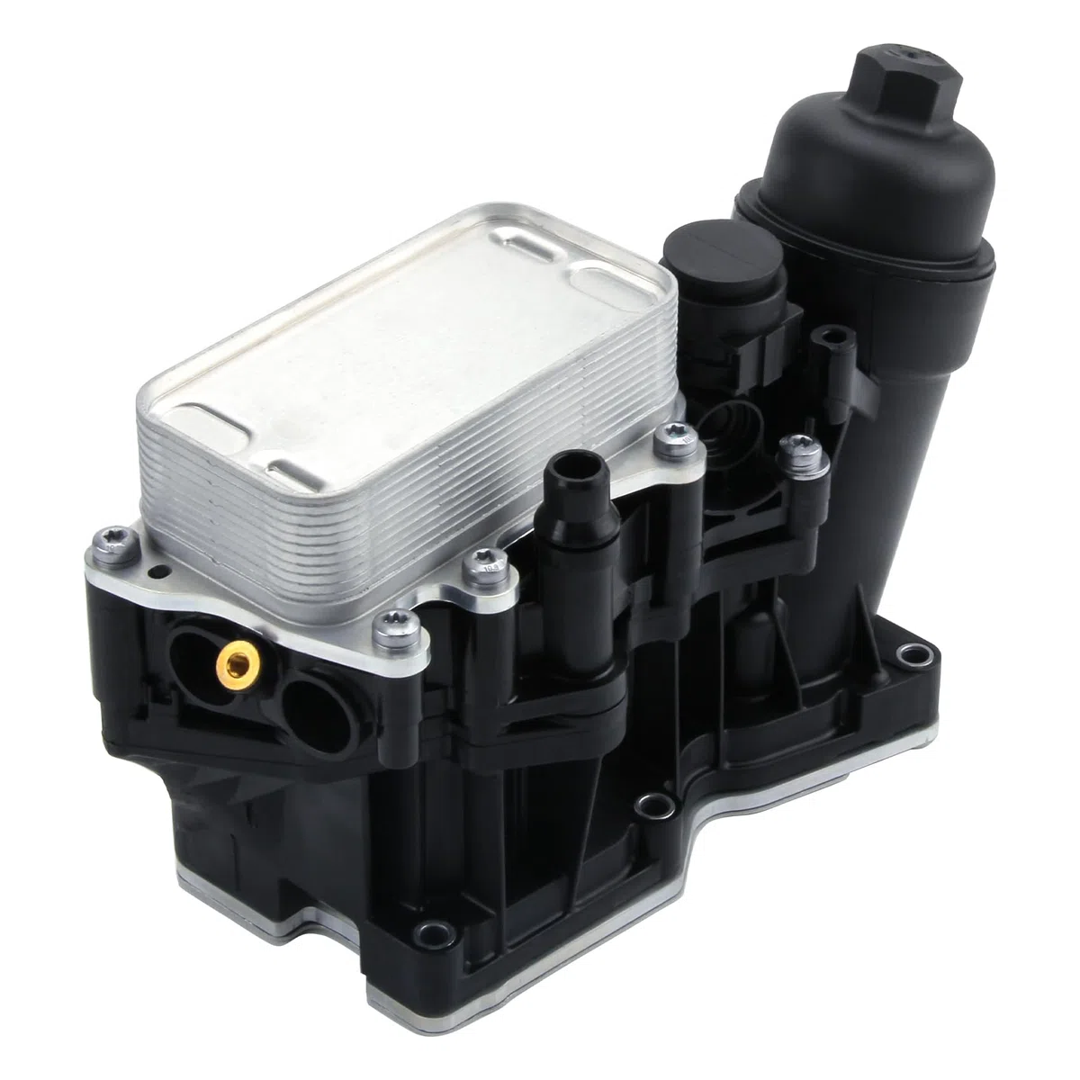 DOCAS Refroidisseur d'huile à moteur 11428507697 11428507694 compatible pour 1er F20 F21 2er F22 3er E90 F30 F80 E93 5er F10 F18 F11 X1 X3 X5 E84 F15 F25