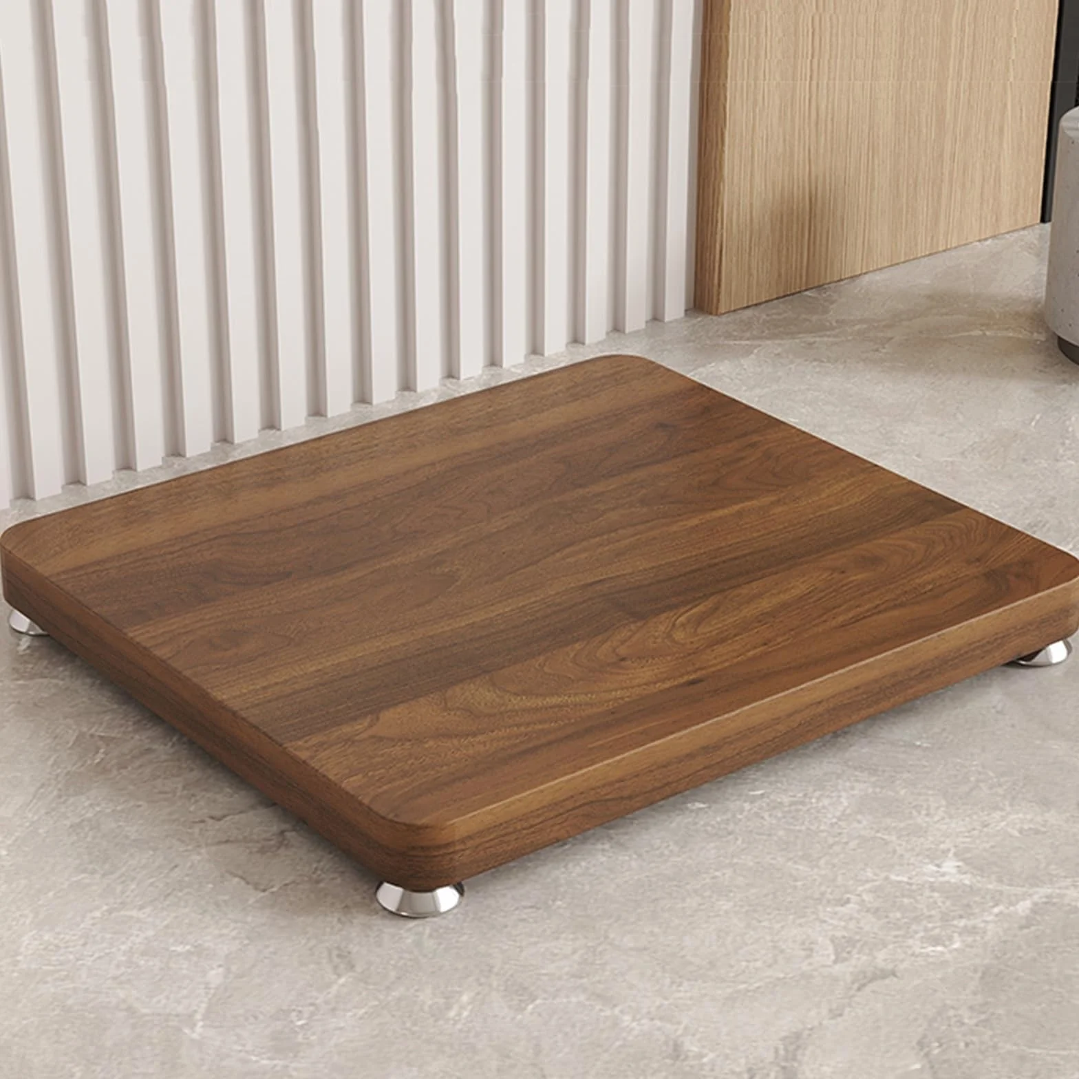 Open E Network Rack pour IT & AV – Support en bois pour lecteur de disques AV pour salle de jeux et studio d'enregistrement 35 x 40 cm (marron) – Appareil de divertissement élégant